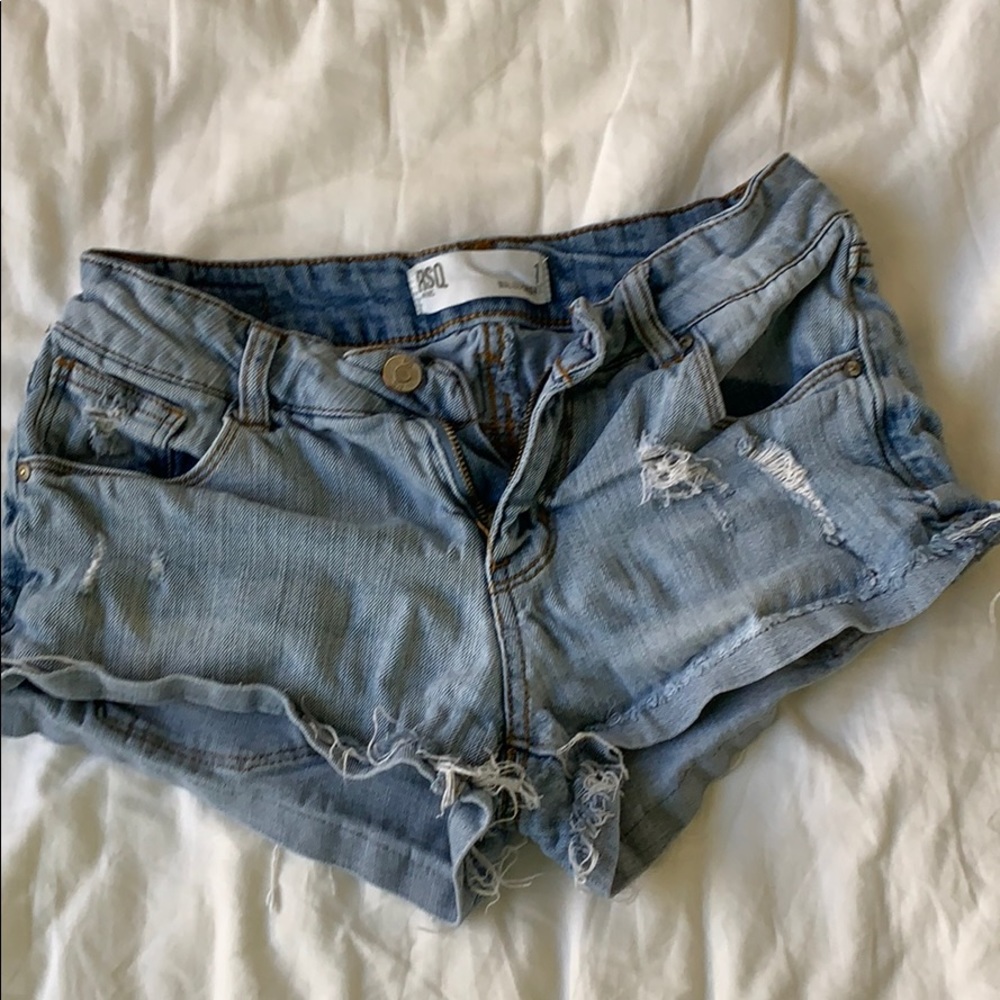 Distressed “Malibu” Shorts